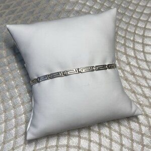 925 Sterling Silver Greek Key Bracelet